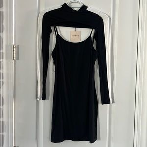 Superdown black mini dress
